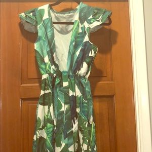Palm leaf romper. Never worn.